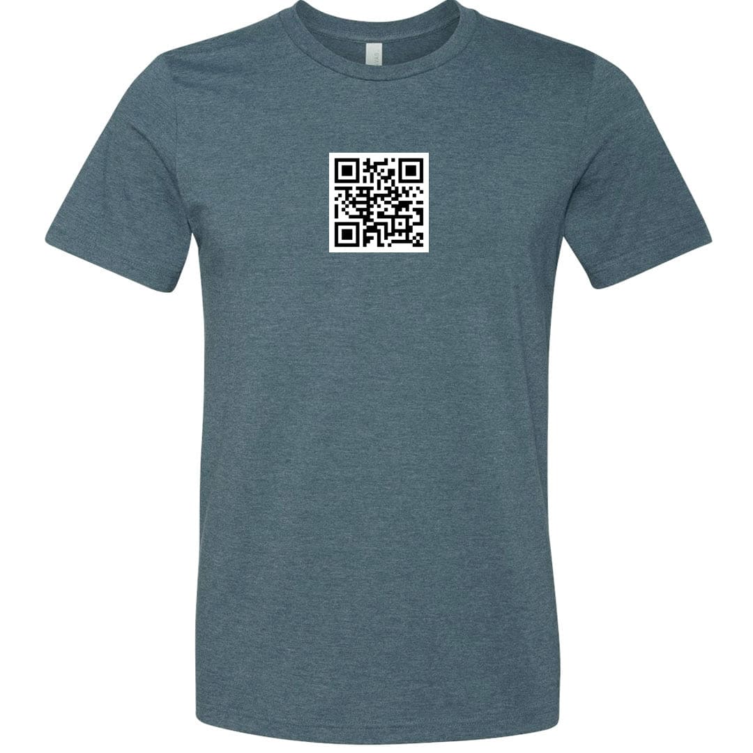 QR Code Unisex Premium Tee - Heather Slate / XS