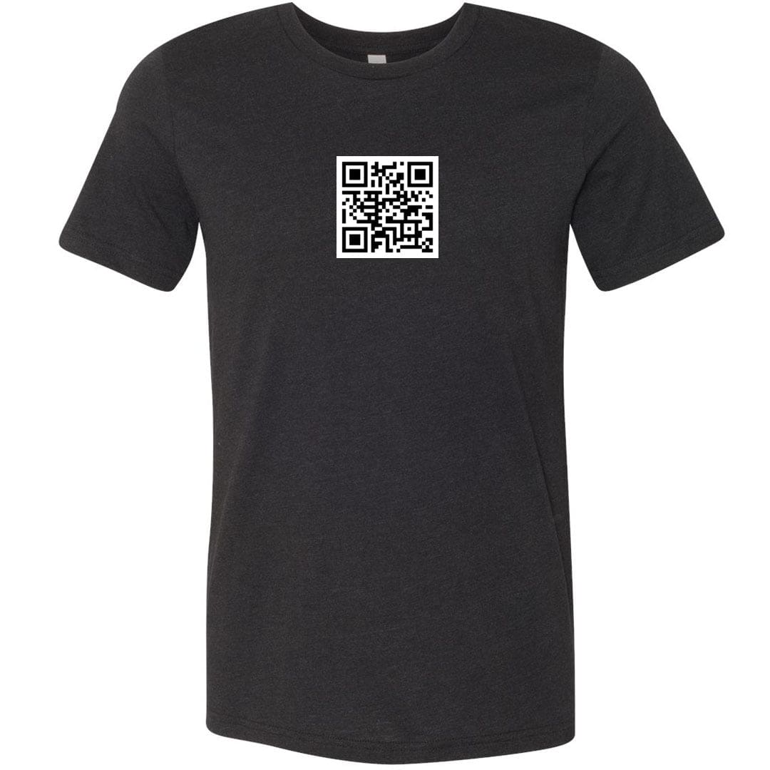 QR Code Unisex Premium Tee - Black Heather / XS