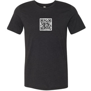 QR Code Unisex Premium Tee - Black Heather / XS
