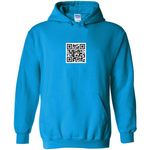 QR Code Unisex Pullover Hoodie - Sapphire / S