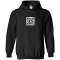 QR Code Unisex Pullover Hoodie - Black / S