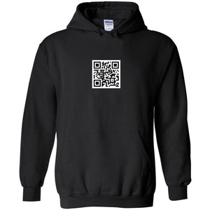 QR Code Unisex Pullover Hoodie - Black / S