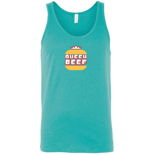 Queen Beef Retroverse Logo Unisex Classic Tank - Teal / S