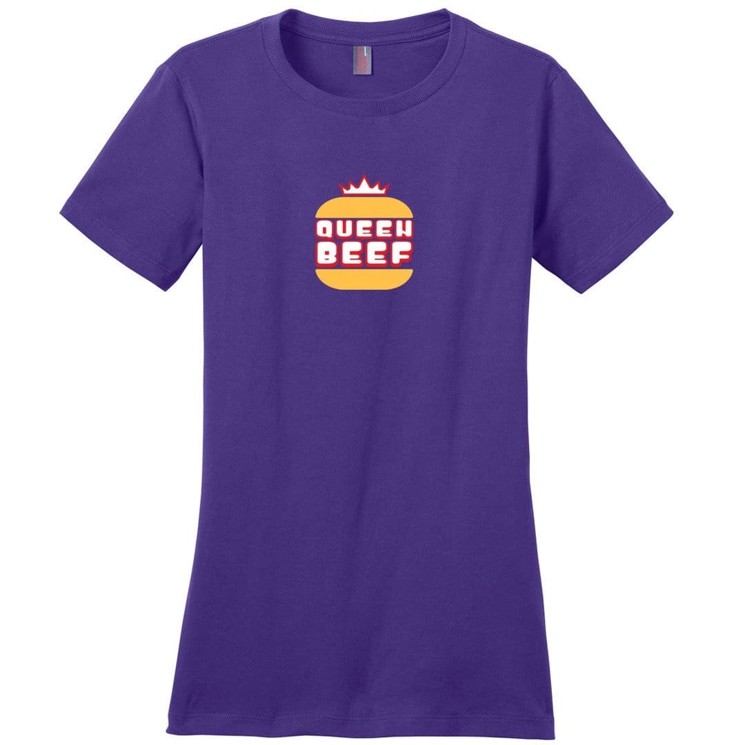 Queen Beef Retroverse Logo Womens Premium Tee - Purple / XS