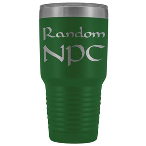 Random NPC v1 30 oz Vaccum Tumbler - Green - Tumblers