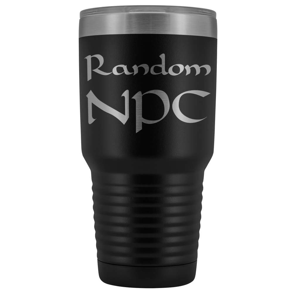 Random NPC v1 30 oz Vaccum Tumbler - Black - Tumblers