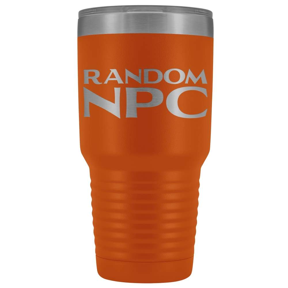 Random NPC v2 30 oz Vaccum Tumbler - Orange - Tumblers