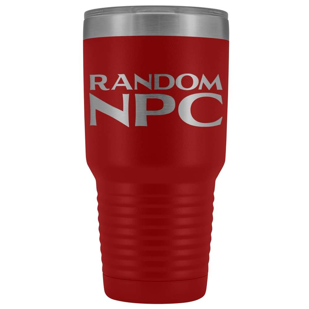 Random NPC v2 30 oz Vaccum Tumbler - Red - Tumblers