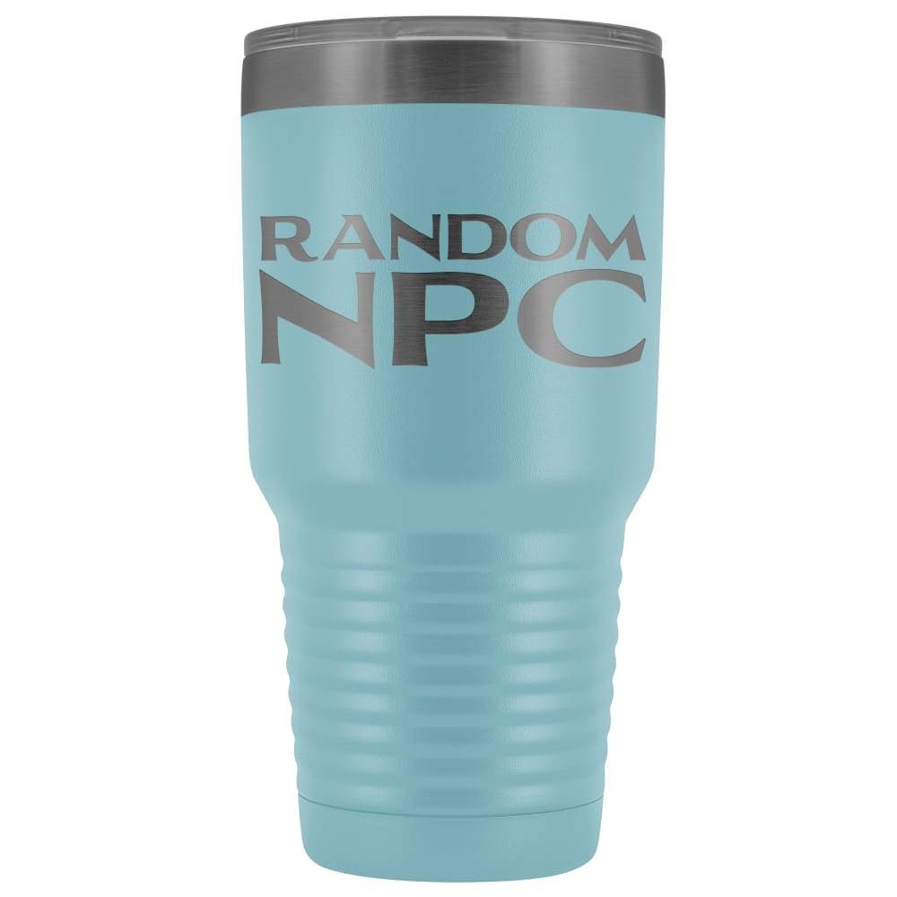 Random NPC v2 30 oz Vaccum Tumbler - Light Blue - Tumblers