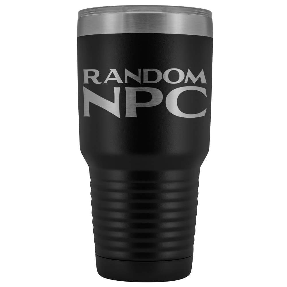 Random NPC v2 30 oz Vaccum Tumbler - Black - Tumblers
