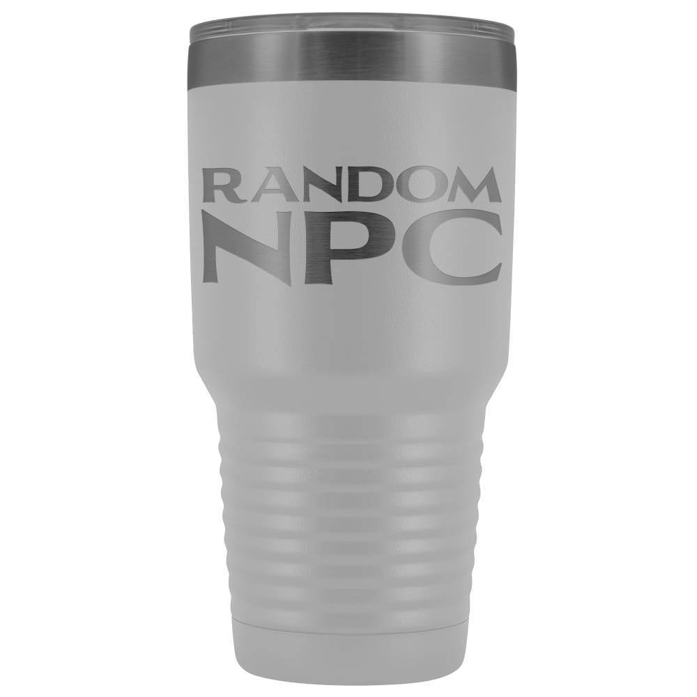 Random NPC v2 30 oz Vaccum Tumbler - White - Tumblers