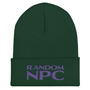 Random NPC v2 Purple Cuffed Beanie / Tuque - Spruce