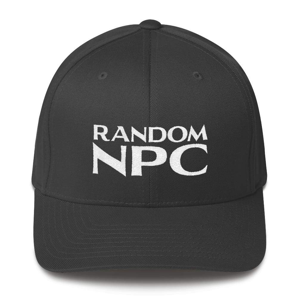 Random NPC V2 Structured Twill Flexfit Cap - Dark Grey / S/M