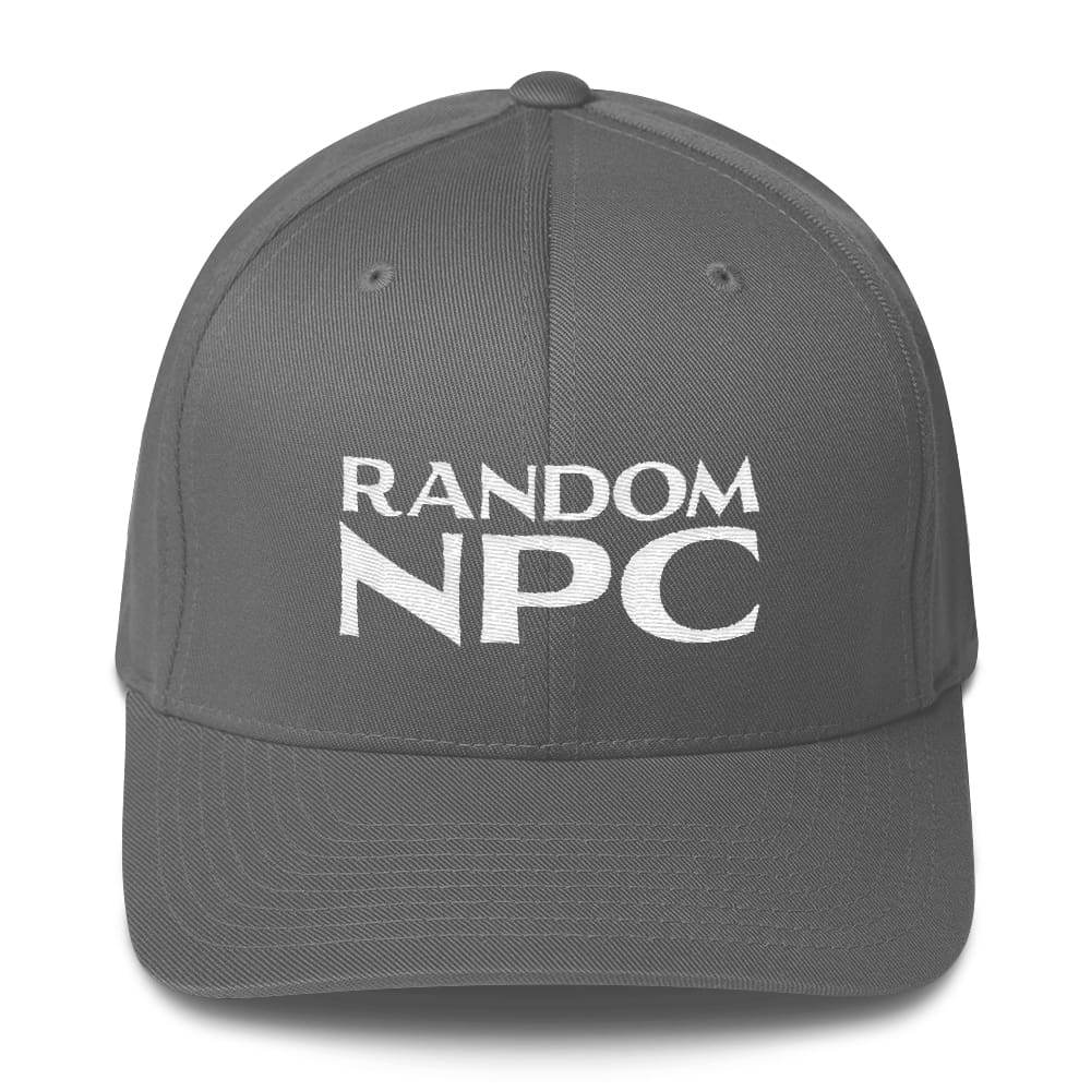 Random NPC V2 Structured Twill Flexfit Cap - Grey / S/M