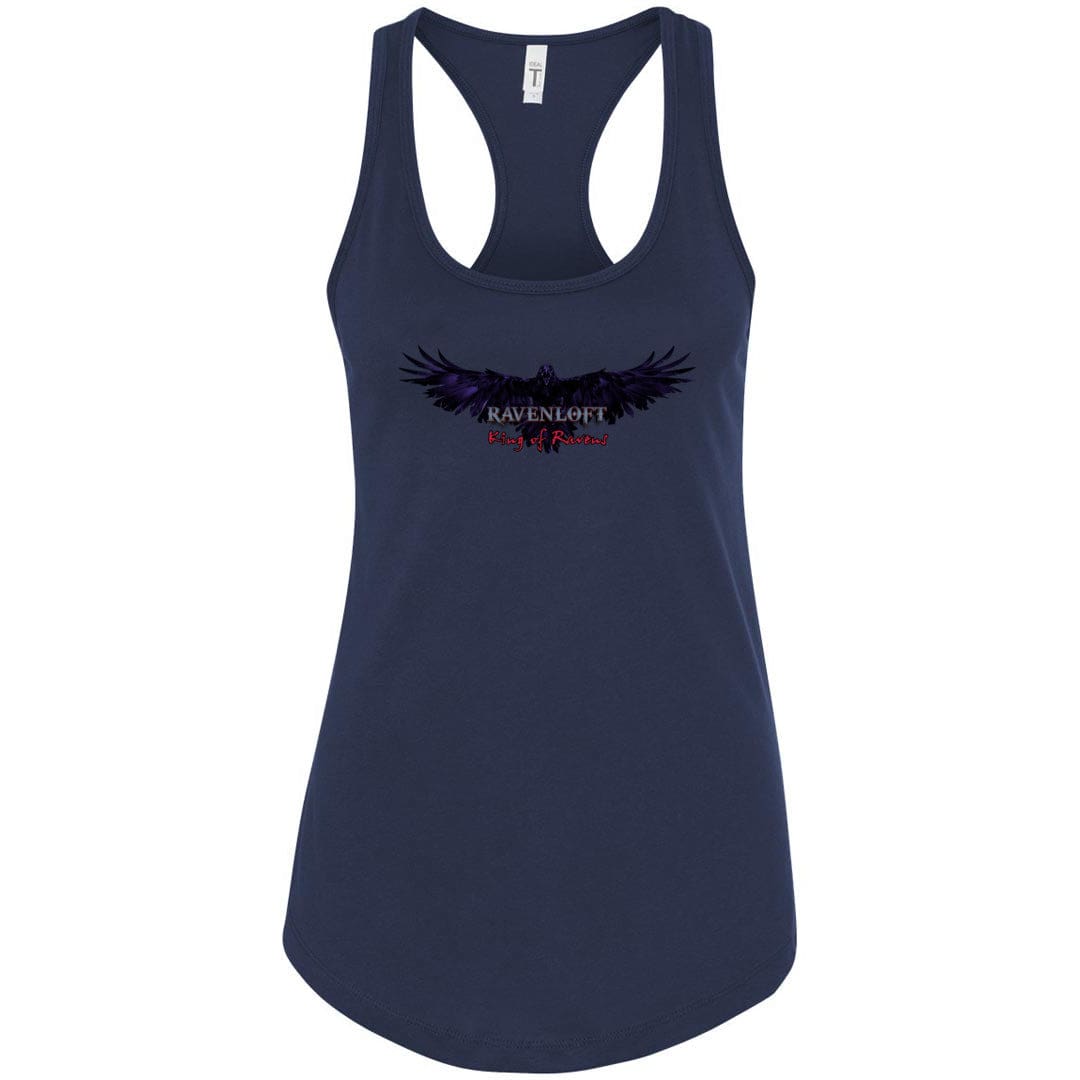 Ravenloft: King of Ravens Womens Premium Racerback Tank - Midnight Navy / S