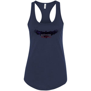Ravenloft: King of Ravens Womens Premium Racerback Tank - Midnight Navy / S