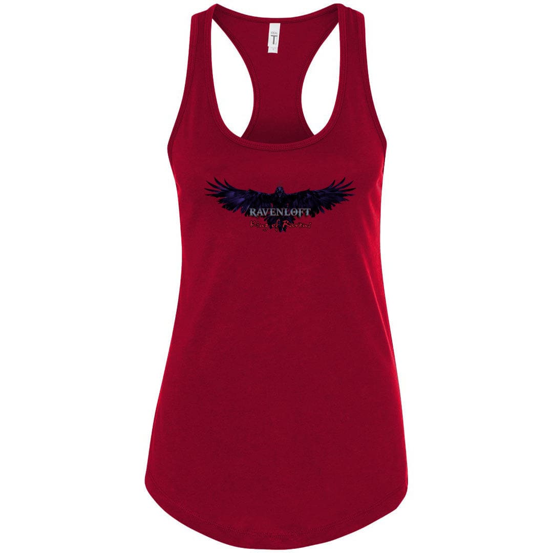Ravenloft: King of Ravens Womens Premium Racerback Tank - Scarlet / S