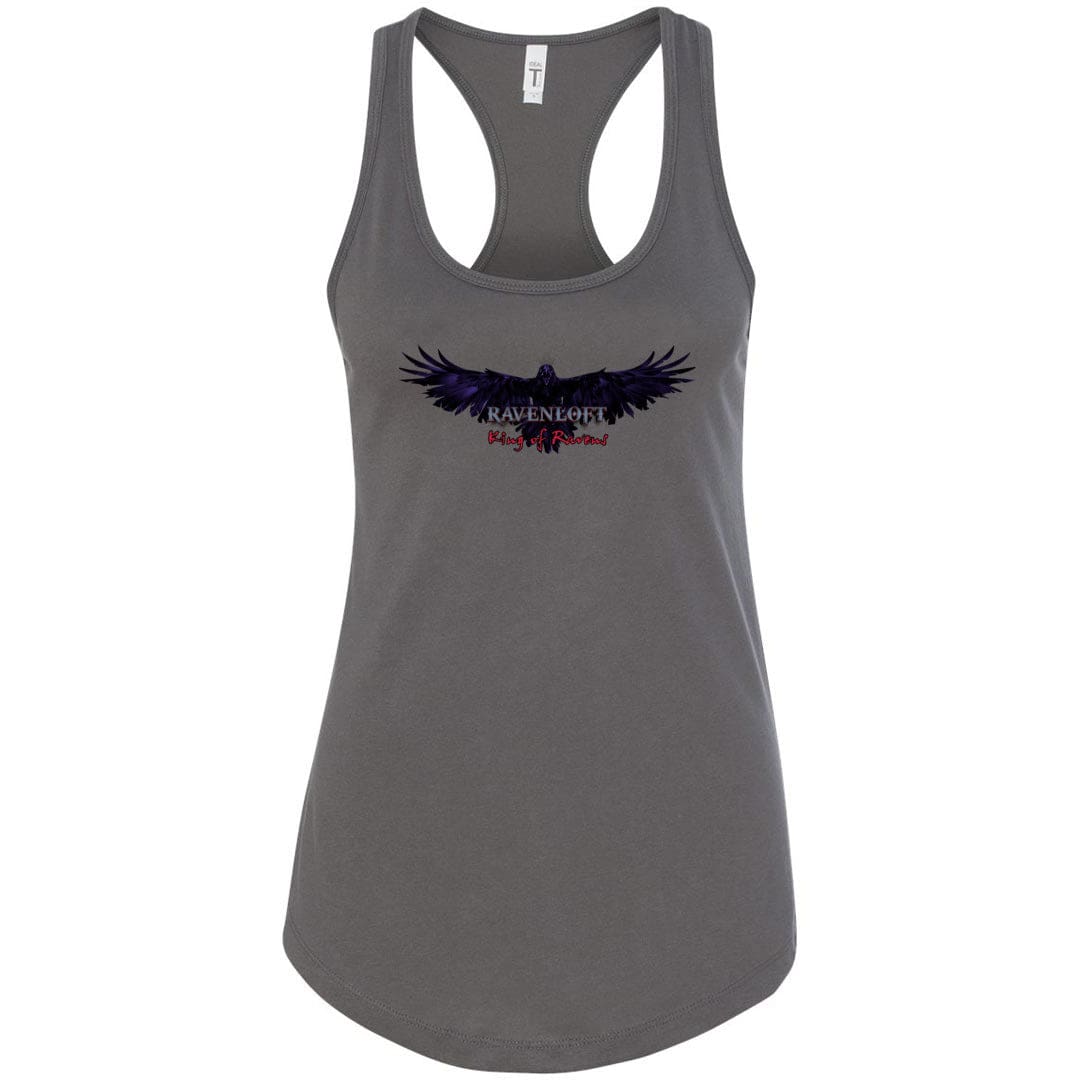 Ravenloft: King of Ravens Womens Premium Racerback Tank - Dark Grey / S