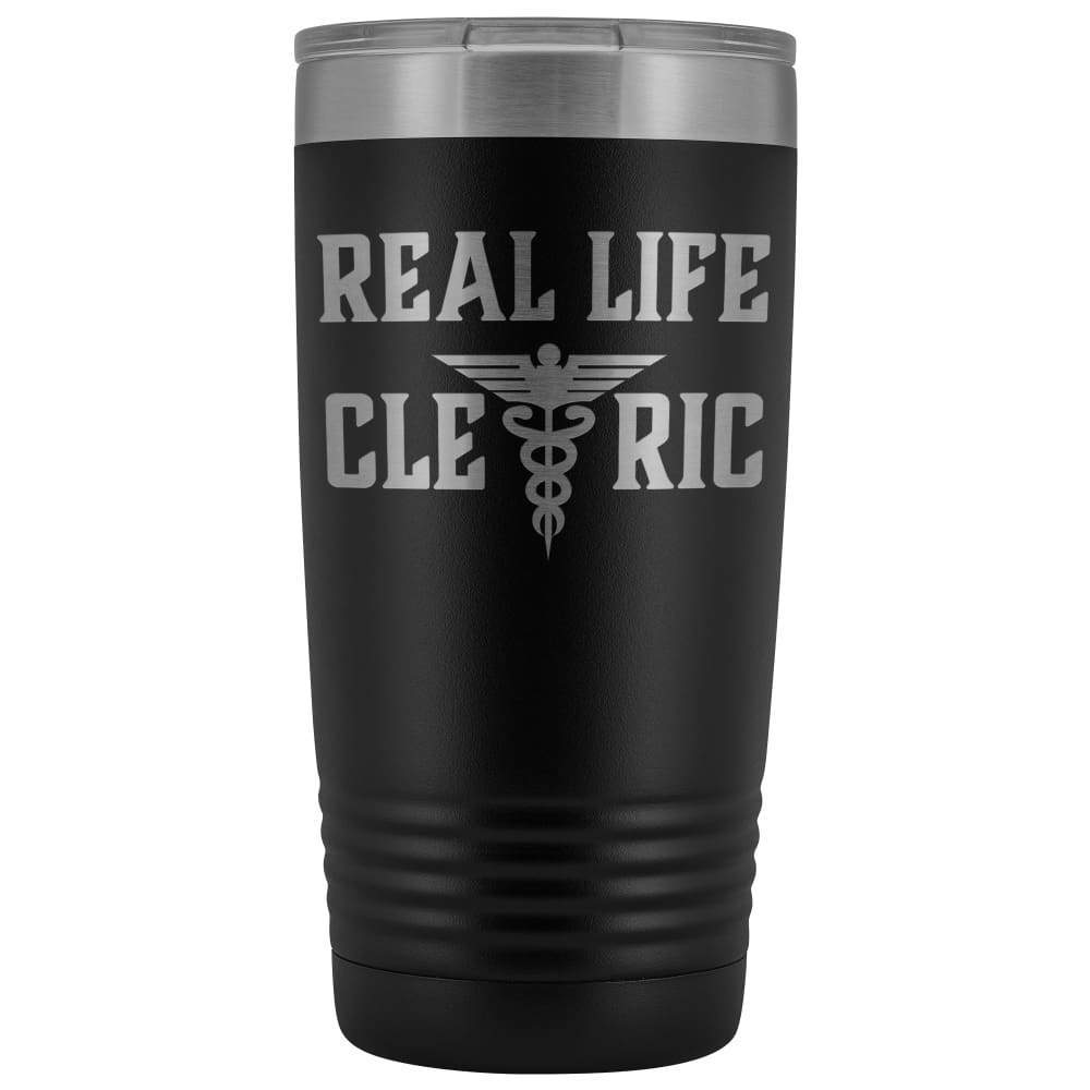Real Life Cleric 20oz Vacuum Tumbler - Black - Tumblers