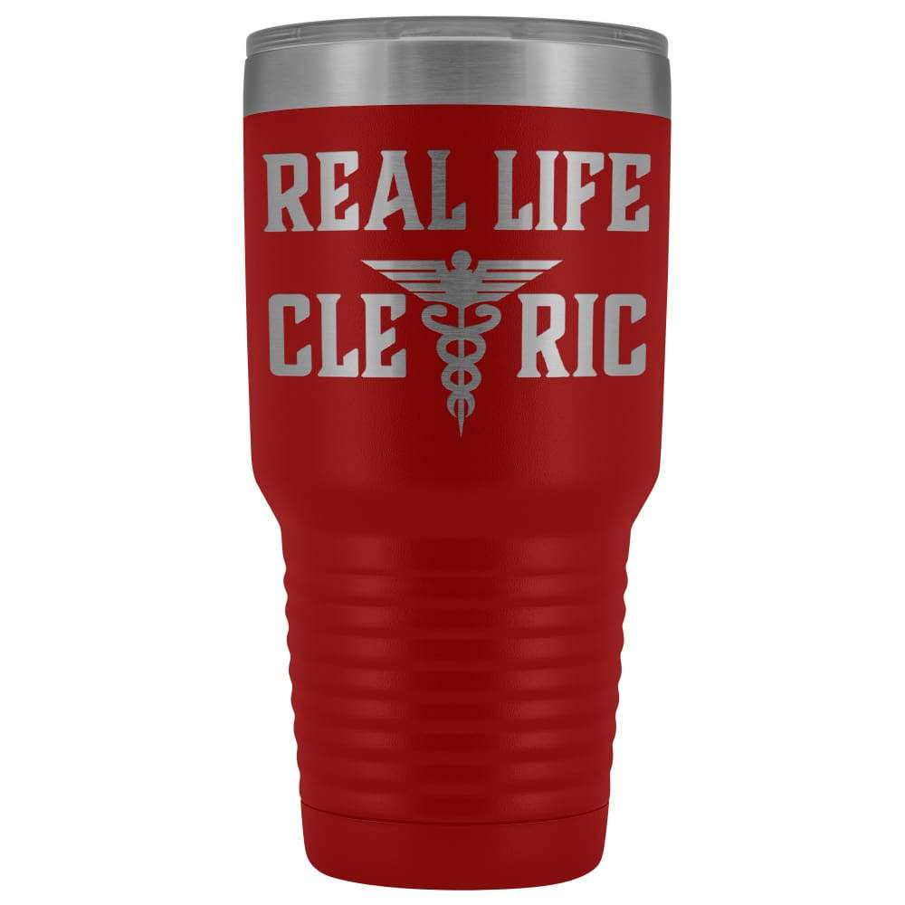 Real Life Cleric 30oz Vacuum Tumbler - Red - Tumblers