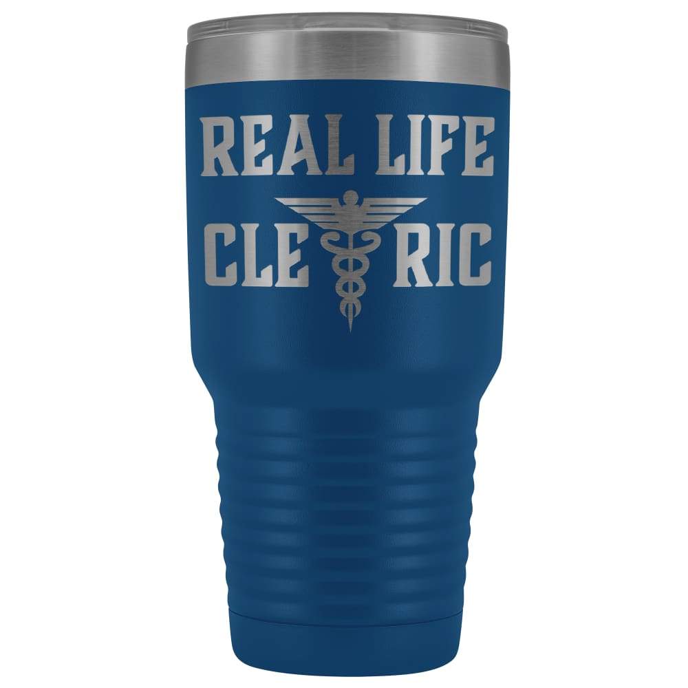 Real Life Cleric 30oz Vacuum Tumbler - Blue - Tumblers