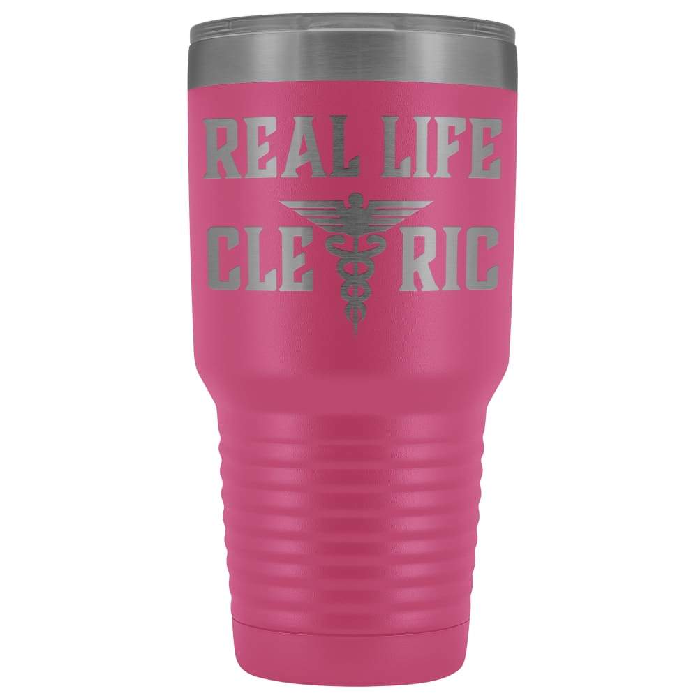 Real Life Cleric 30oz Vacuum Tumbler - Pink - Tumblers