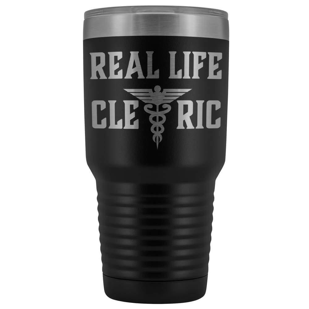 Real Life Cleric 30oz Vacuum Tumbler - Black - Tumblers