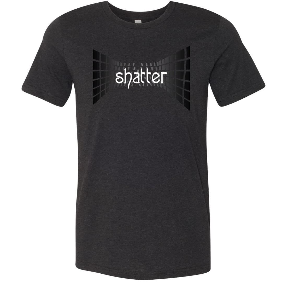 Shatter Dark Unisex Premium Tee - Black Heather / XS