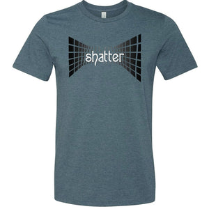 Shatter Dark Unisex Premium Tee - Heather Slate / XS