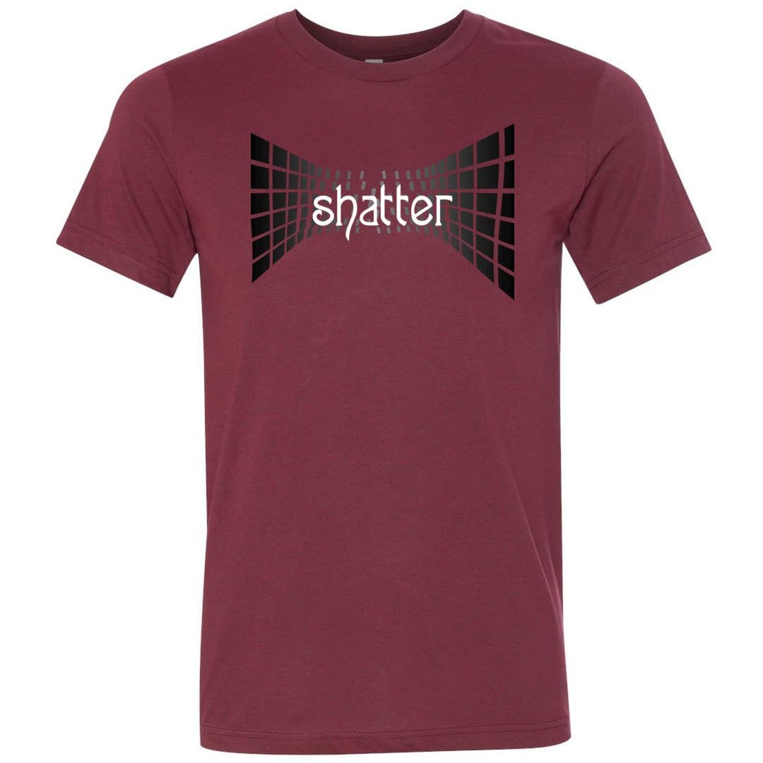 Shatter Dark Unisex Premium Tee - Heather Cardinal / XS