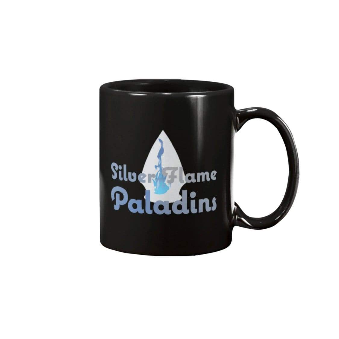Silver Flame Paladins 11oz Coffee Mug - Black / 11OZ - Mugs