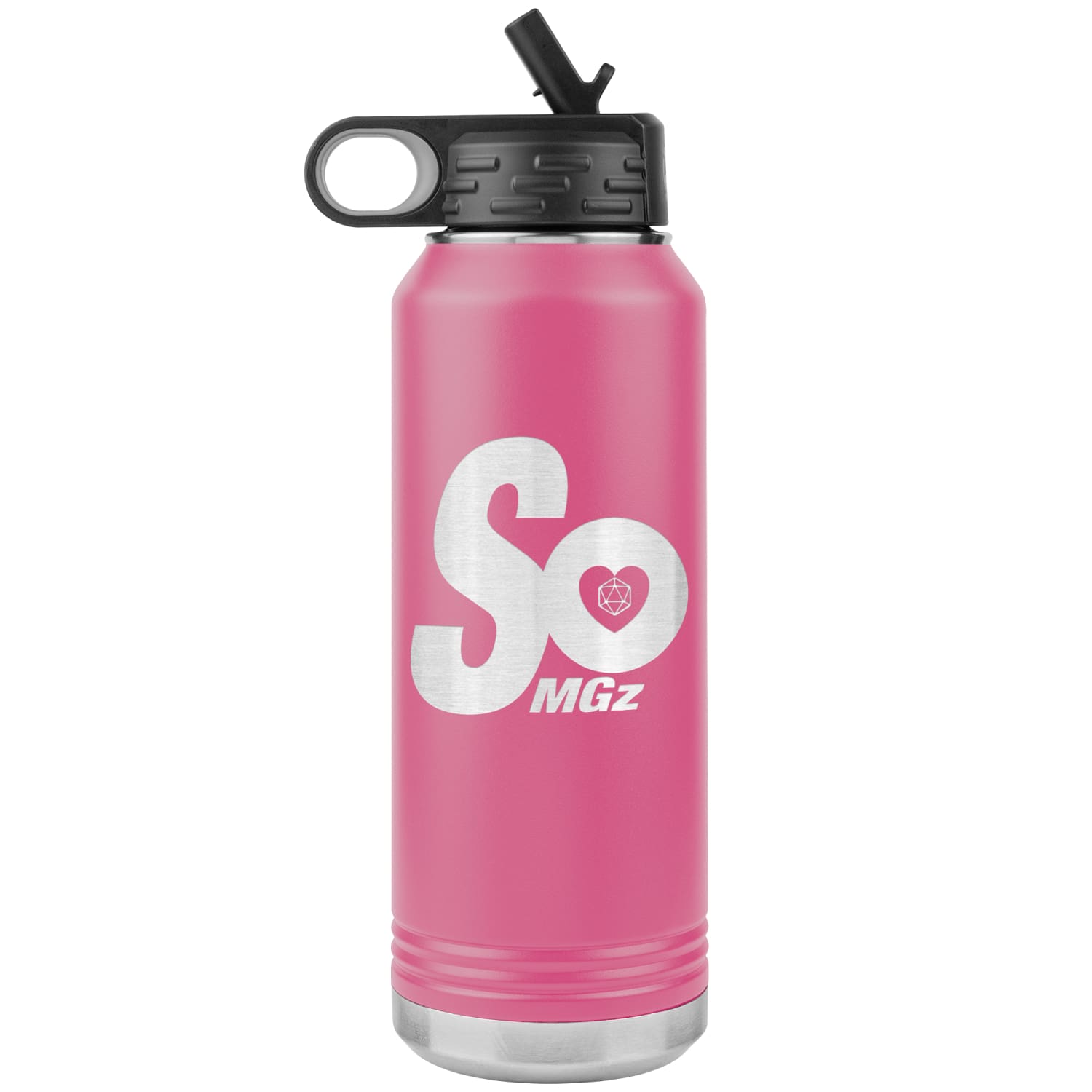 SoMattyGameZ Logo 32oz Vacuum Tumbler - Pink - Tumblers