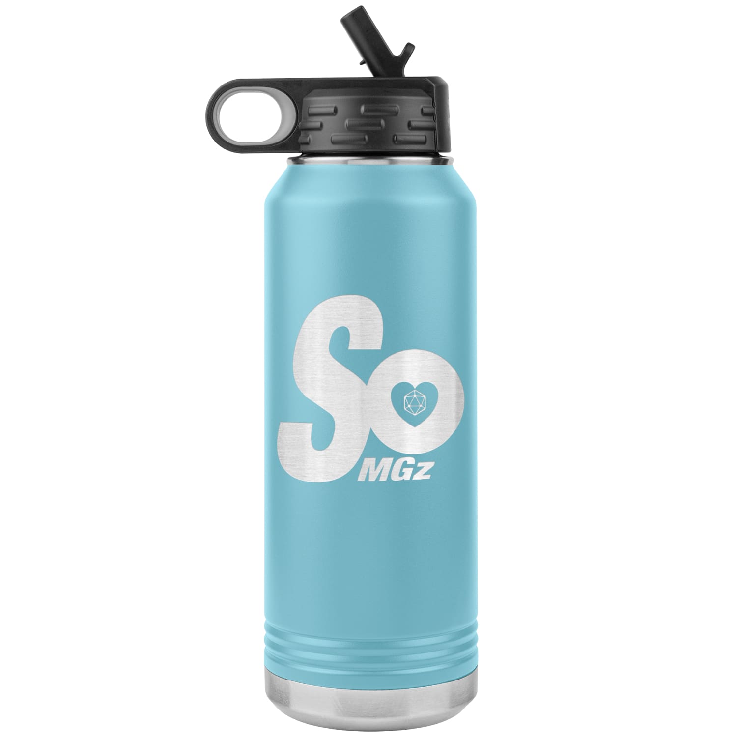SoMattyGameZ Logo 32oz Vacuum Tumbler - Light Blue - Tumblers