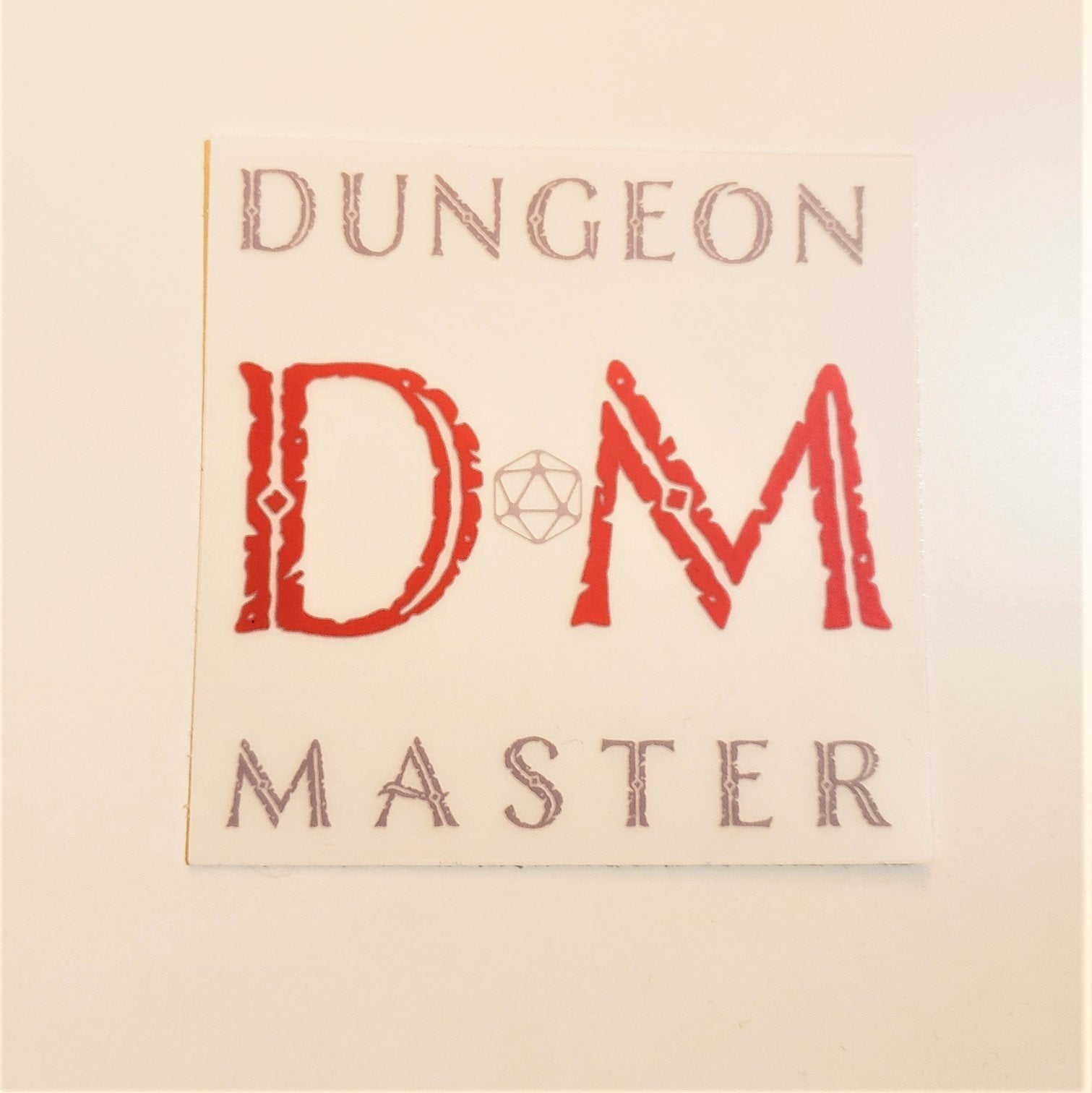 SoNERDMade Dungeon Master DM Ancient Clear Vinyl Sticker - SoNERDMade