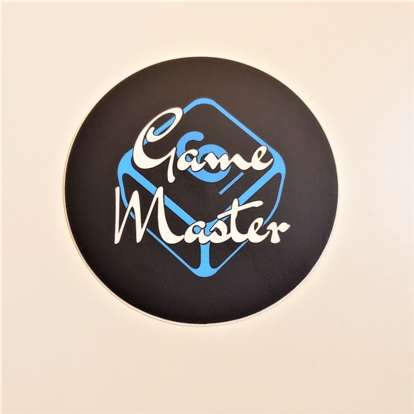 SoNERDMade Game Master GM Six Sided Round Vinyl Sticker - SoNERDMade
