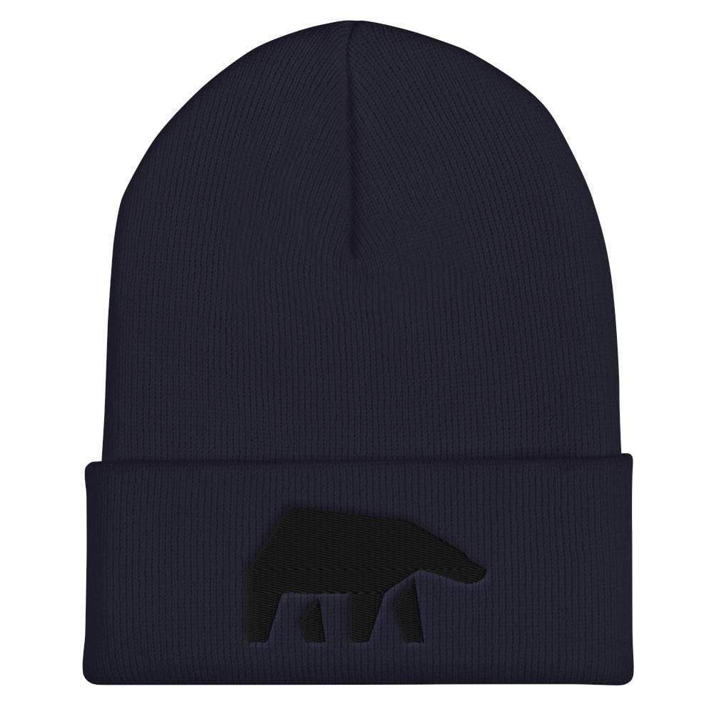SoulBearRPG Black Bear Logo Cuffed Beanie / Tuque - Navy