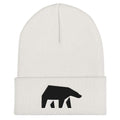 SoulBearRPG Black Bear Logo Cuffed Beanie / Tuque - White