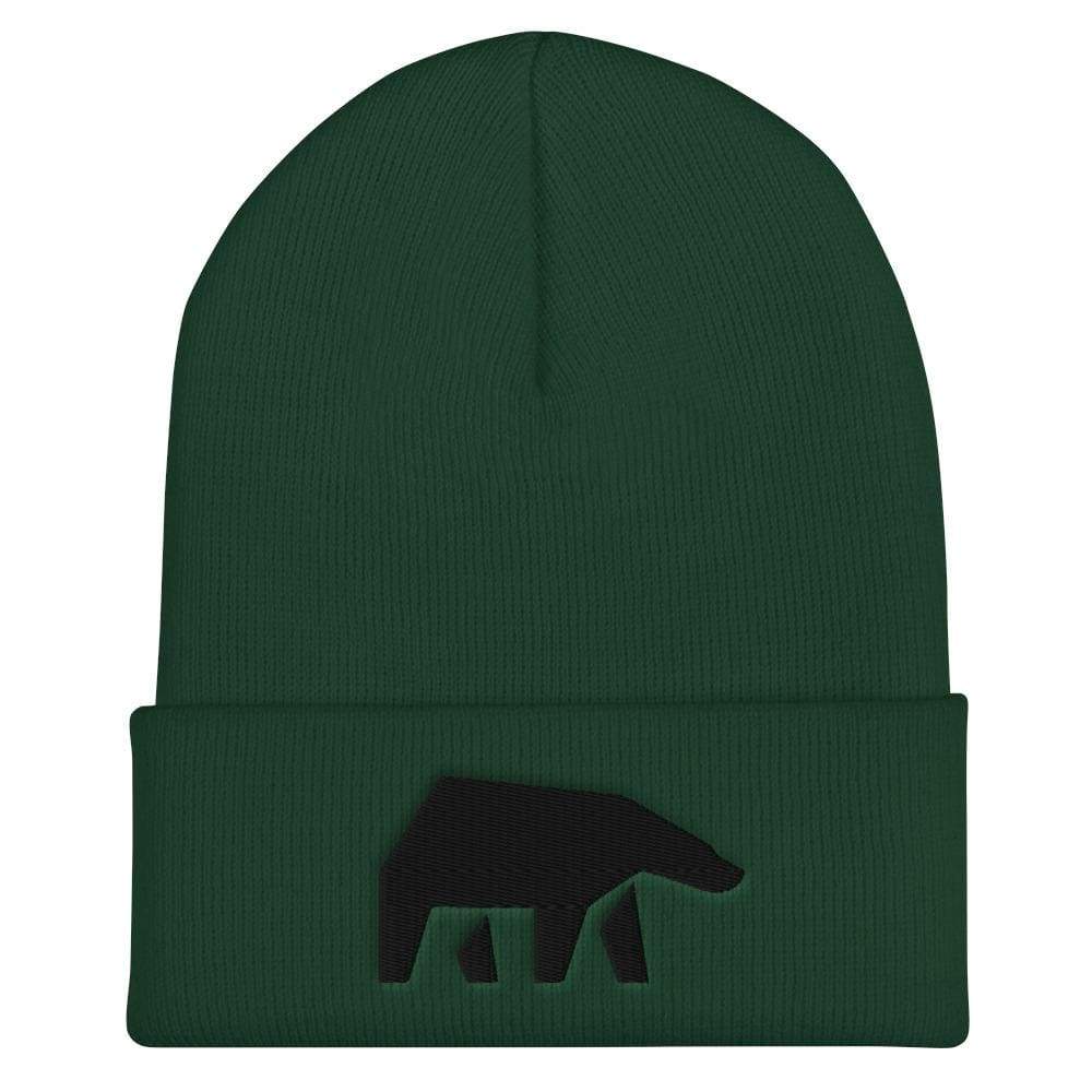SoulBearRPG Black Bear Logo Cuffed Beanie / Tuque - Spruce