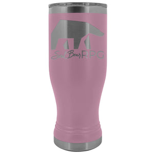 SoulBearRPG Signature Bear Logo 20oz Boho Vacuum Tumbler - Light Purple - Tumblers