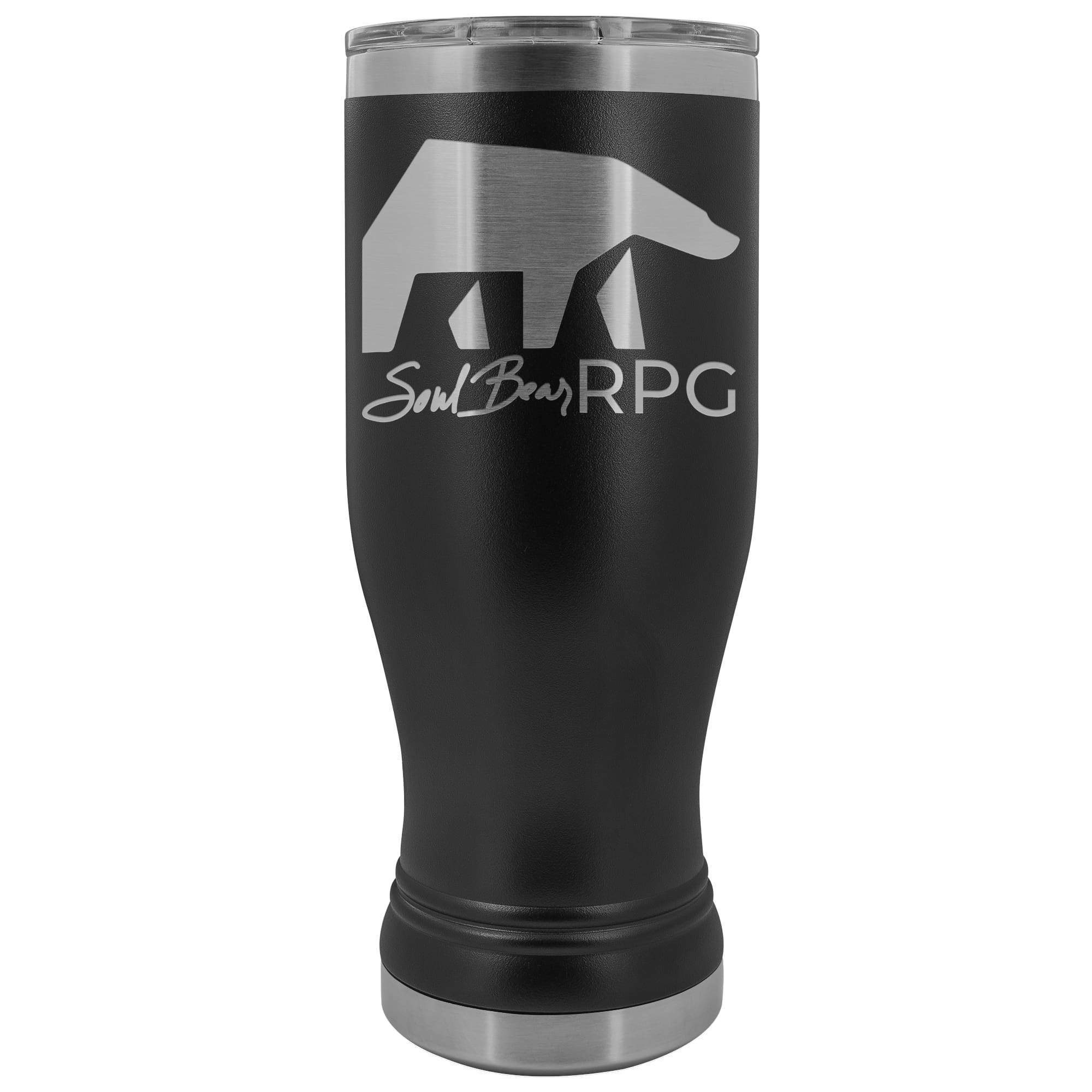 SoulBearRPG Signature Bear Logo 20oz Boho Vacuum Tumbler - Black - Tumblers