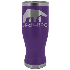 SoulBearRPG Signature Bear Logo 20oz Boho Vacuum Tumbler - Purple - Tumblers