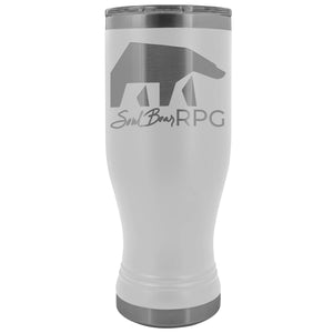 SoulBearRPG Signature Bear Logo 20oz Boho Vacuum Tumbler - White - Tumblers