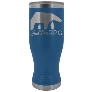 SoulBearRPG Signature Bear Logo 20oz Boho Vacuum Tumbler - Blue - Tumblers
