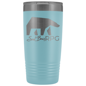 SoulBearRPG Signature Bear Logo 20oz Vacuum Tumbler - Light Blue - Tumblers