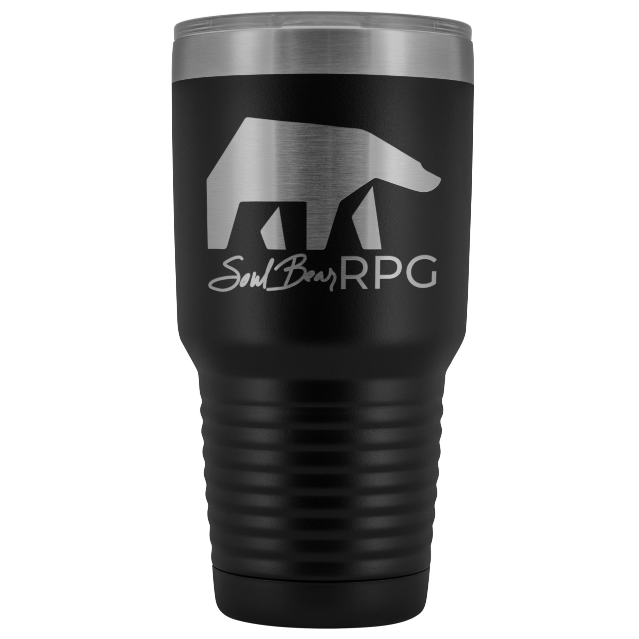 SoulBearRPG Signature Bear Logo 30oz Vacuum Tumbler - Black - Tumblers