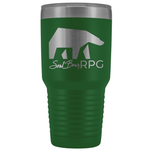 SoulBearRPG Signature Bear Logo 30oz Vacuum Tumbler - Green - Tumblers