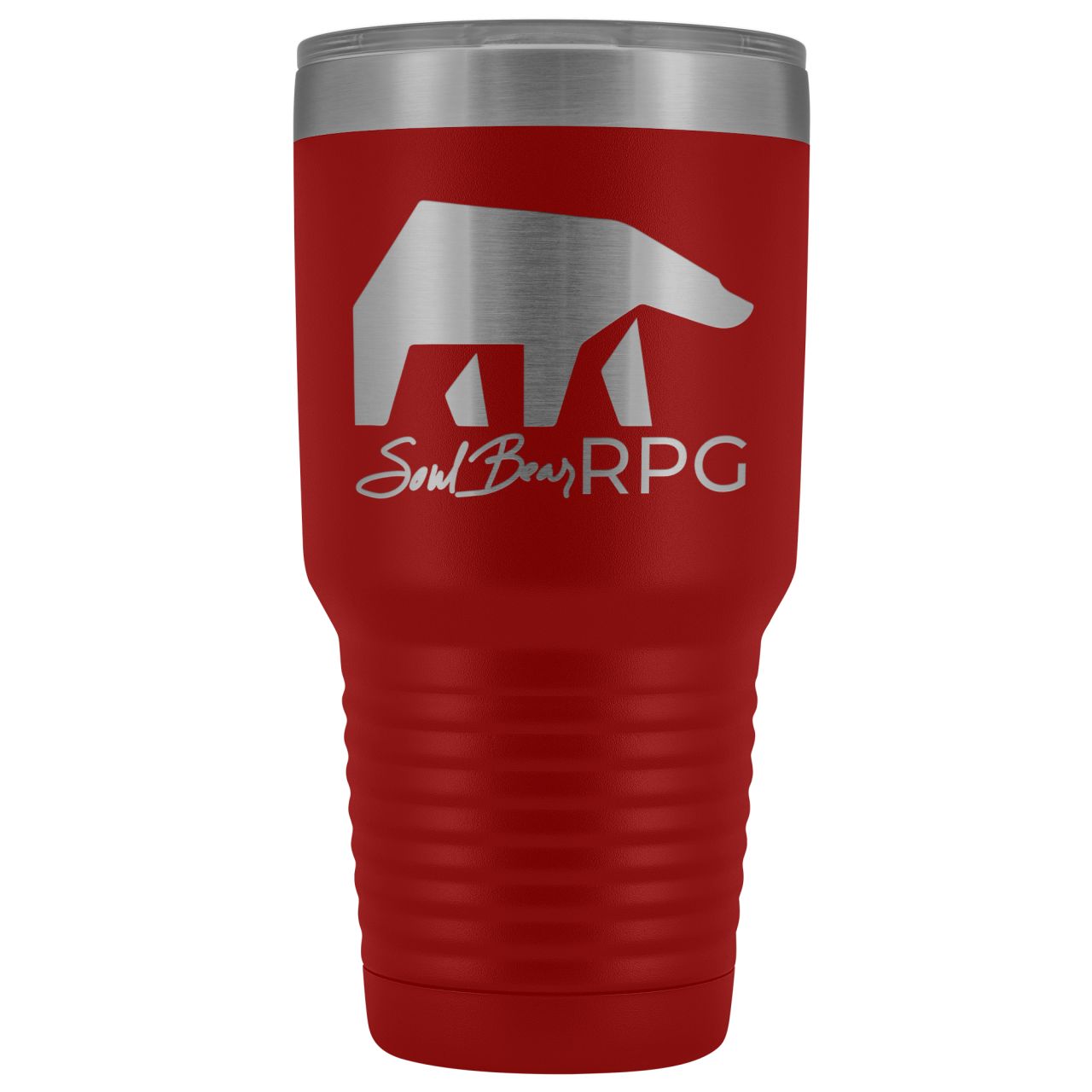 SoulBearRPG Signature Bear Logo 30oz Vacuum Tumbler - Red - Tumblers