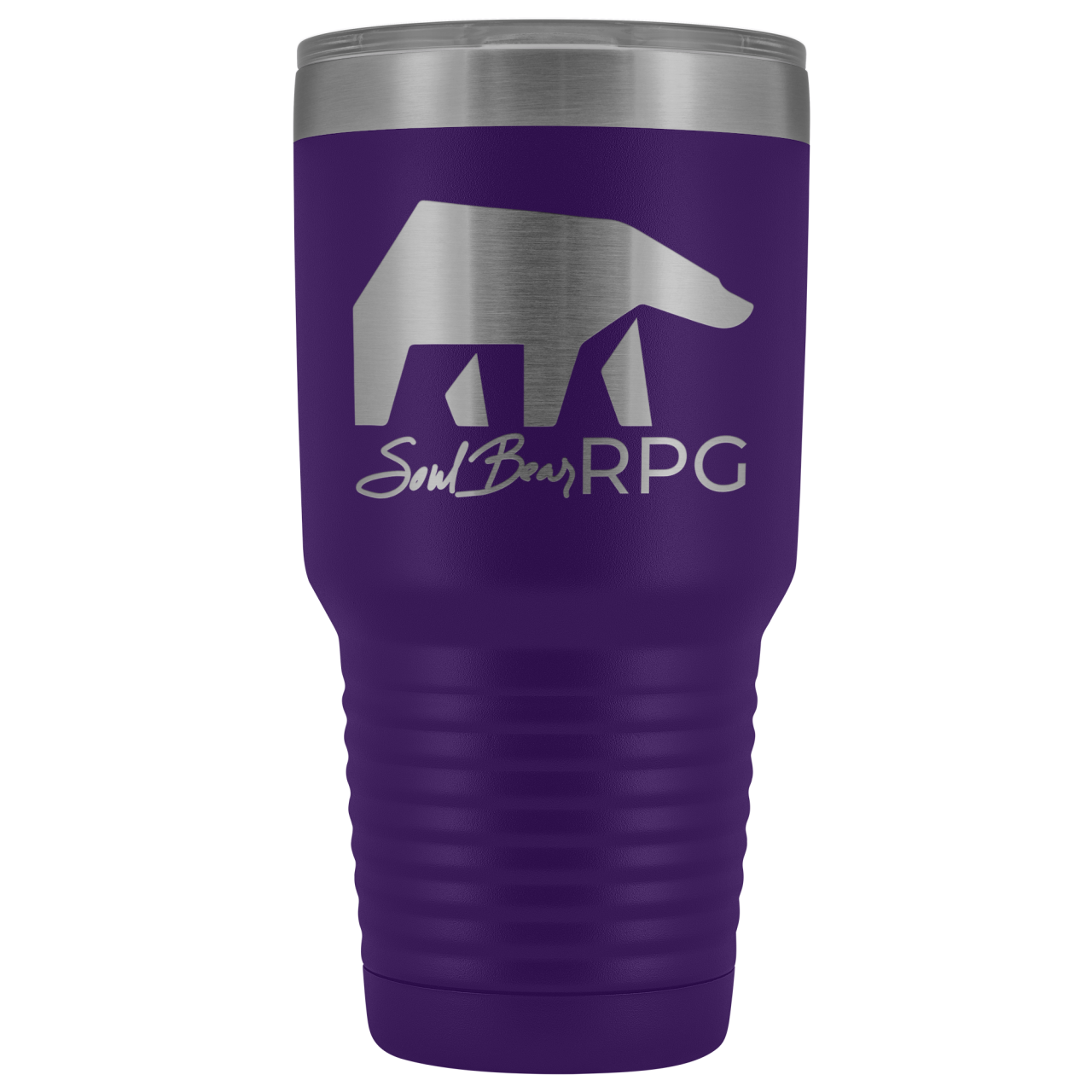SoulBearRPG Signature Bear Logo 30oz Vacuum Tumbler - Purple - Tumblers