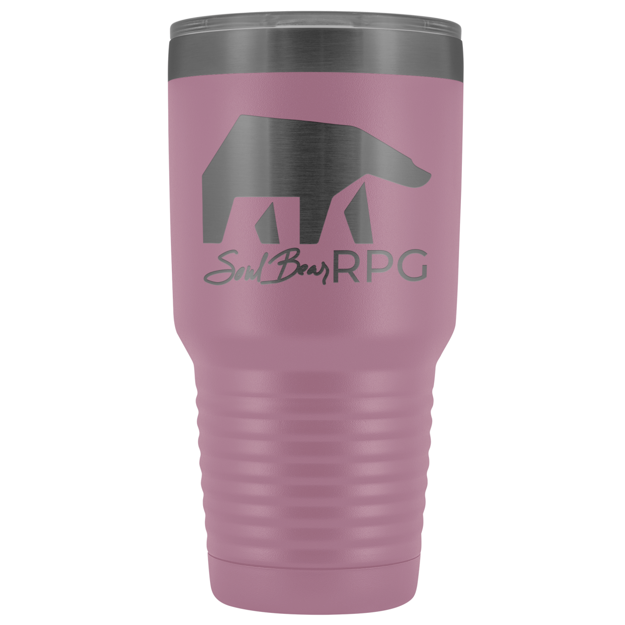 SoulBearRPG Signature Bear Logo 30oz Vacuum Tumbler - Light Purple - Tumblers