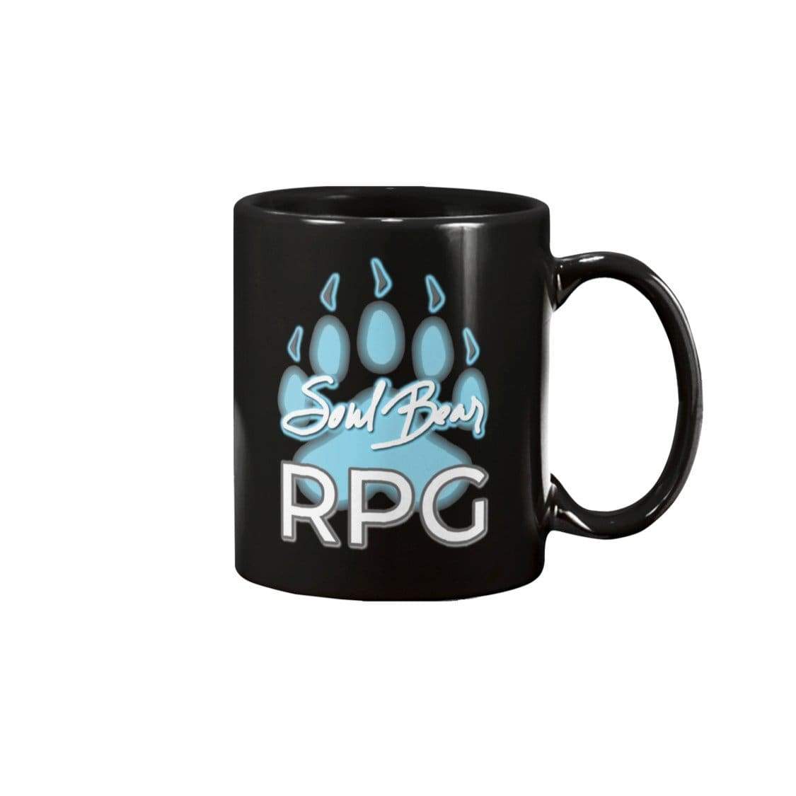 SoulBearRPG Signature Paw Logo 11oz Coffee Mug - Black / 11OZ - Mugs